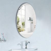 Utilizado en retretes de los cuartos de baño y espejo montado en la pared Frameless oval del maquillaje de los dormitorios