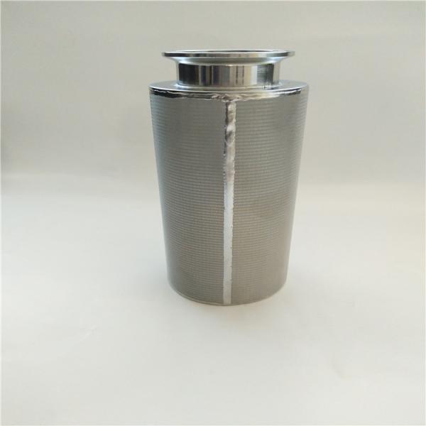 Pleated Sintered Wire Mesh Filter , 40 Micron Filter Mesh Customized 3-200um
