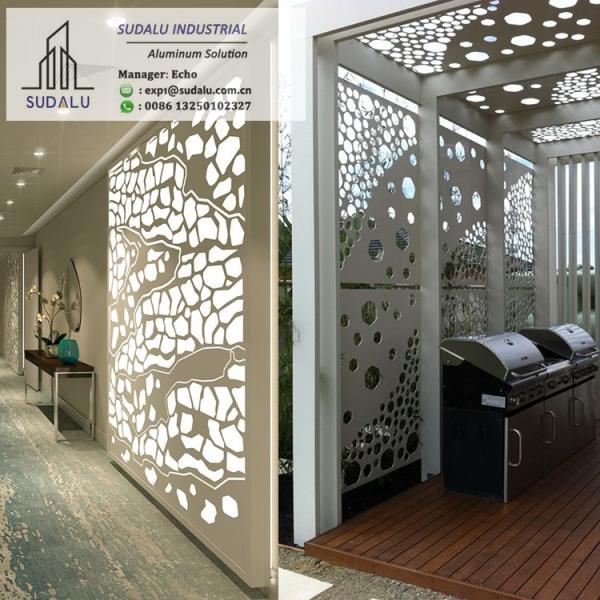 SUDALU Hot Sale Living Room Aluminum Panel Partition Fashion Laser Cut Panel Sheet for Patio/ Garden