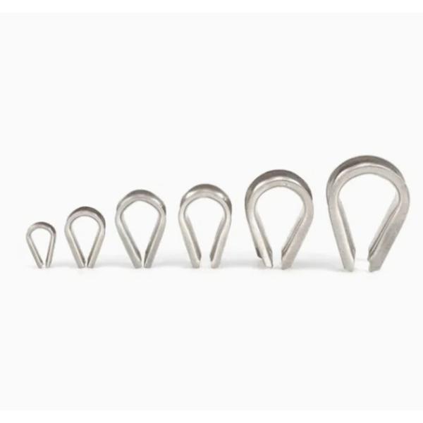 Stainless Steel Wire Rope Protection Fitting Tube Cable Heavy Duty Rigging Carbon Guy Hardware D Shackle Metal Neele Punch Thimble