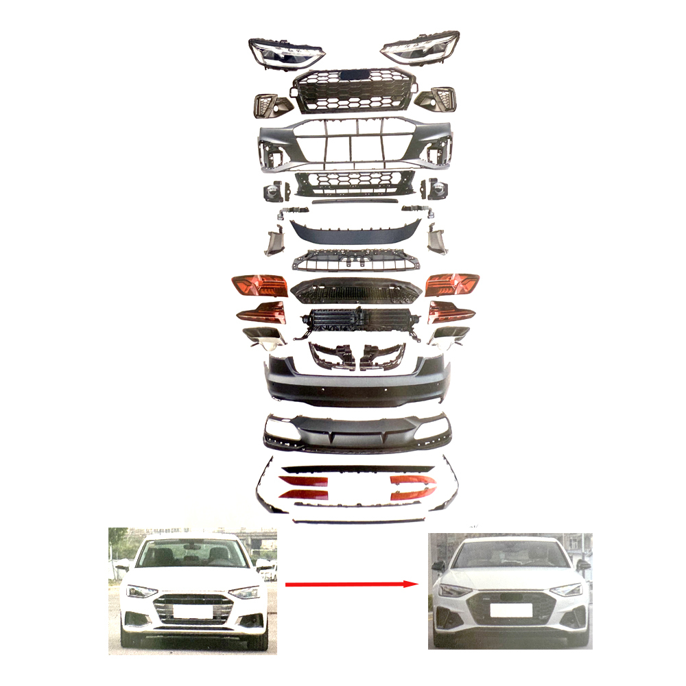 Front Conversion Body Kit Upgrade to 2024 A4 S-Line for 2016 Audi A4 B9