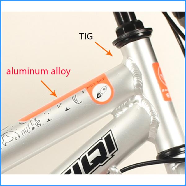 Обычный педальный стальной 14 дюймовый детский велосипед с тренировочными колесами