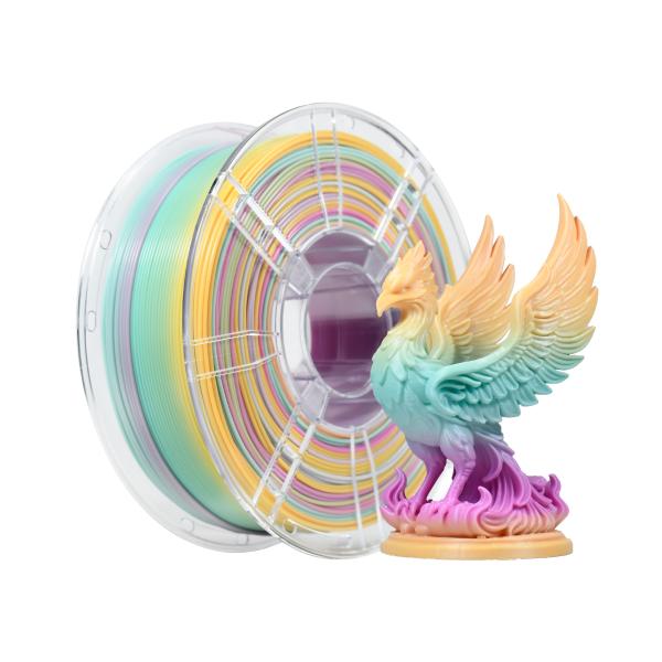 Iboss High Quality 1.75mm Morandi Rainbow 3D Filament 1kg  PLA+ Filament Decorative Rainbow 3D Printing Filament