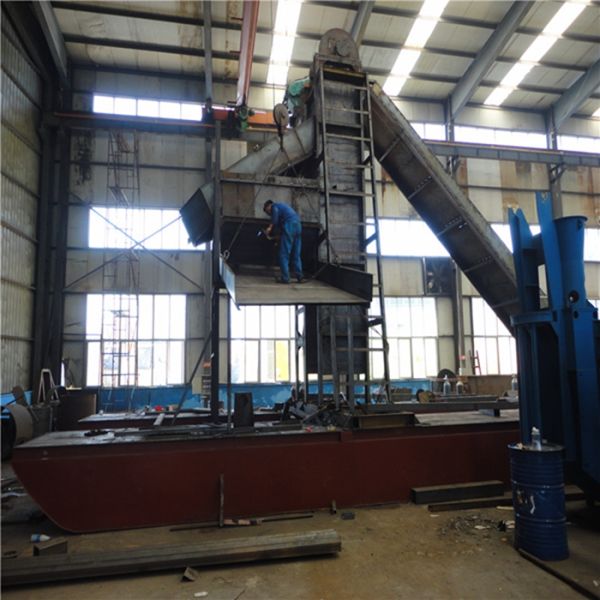 JC-3000 Ladder Winch Bucket Chain River Sand Dredger 400m3/h Output