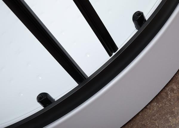 Curved Corner Shower Enclosure , 900x900x2000mm  Shower And Bath Enclosures chrome  aluminium