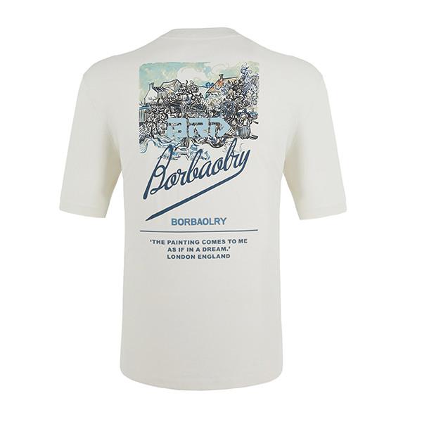 Custom Color Logo 100% Cotton T-Shirt Embroidered Oversize Printing