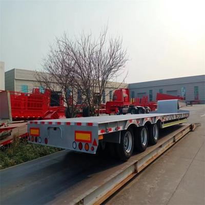 King Pin 2 Or 3.5 JOST Semi Truck Trailer With Flat Deck Customizable