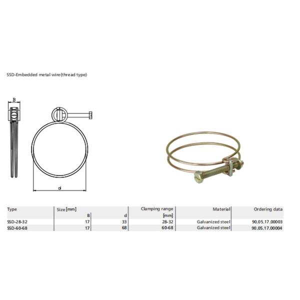 шланг вакуума PU 32mm 60mm соединяясь врезанный с проводами металла