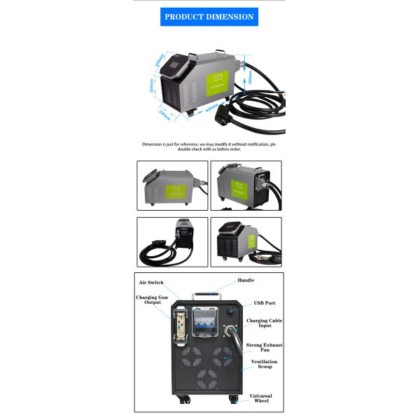 Adjustable Portable DC EV Charger EVSE Fast Smart Charging Box CE Certificated 30KW