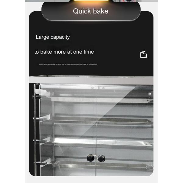 Fully Automatic Gas Roasting Chicken Machine for Small Chicken Roasting Rack 220-240V