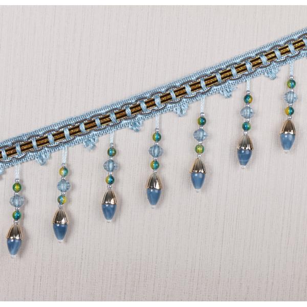 Handmade fashionable chain beads lace tassels fringes for curtain/sofa/pillow decoration