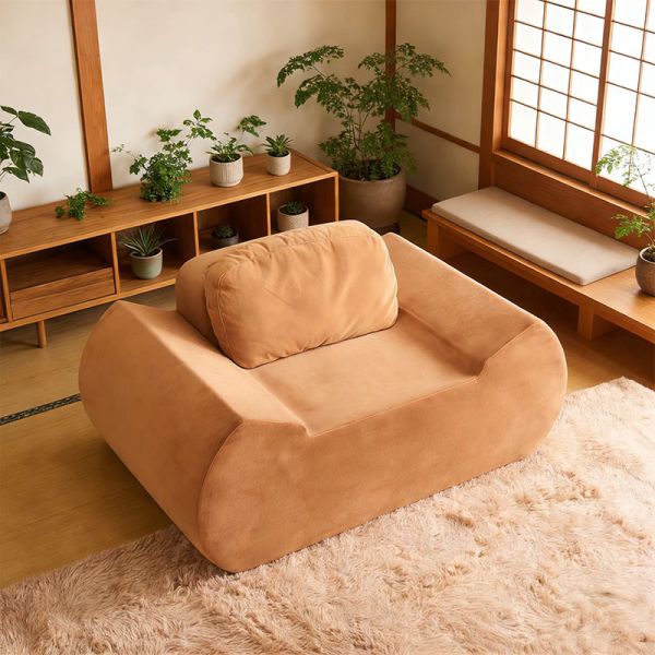 Compressed Lazy Sofa In A Box For Hot-Selling Movable Simple And Comfortable Dumpling Tatami Single Recliner
