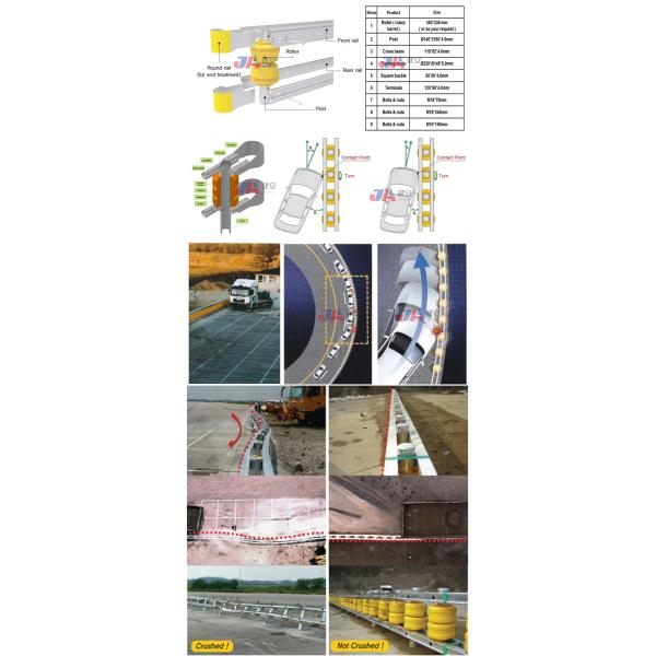 ПУ пенообразовательная/EVA автомагистраль используется для безопасности дорожного движения роликовый барьер Rolling Guardrail Road Traffic Safe