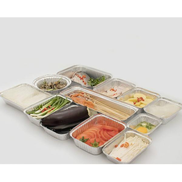 Microwave Oven Rectangular Foil Trays For Catering