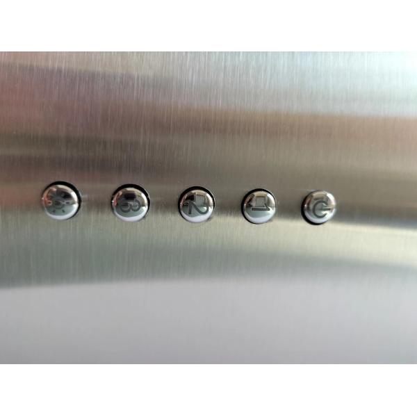 Modern Silver and Golden Large Suction Chimney Cooker Hood for Kitchen Golden Color