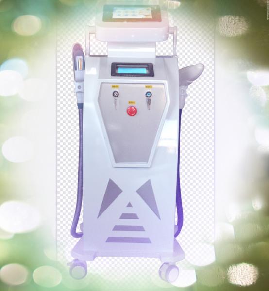 Multi - Function Skin Liftting / Tattoo Removal Ipl Laser Equipment With Two Handles