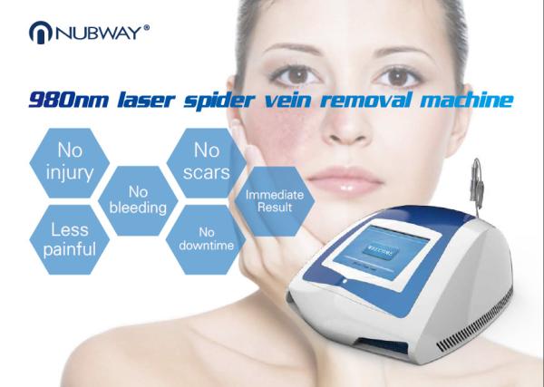 Nubway most popular Professional treatment diode laser 980nm spider vein / blood vessels removal machine