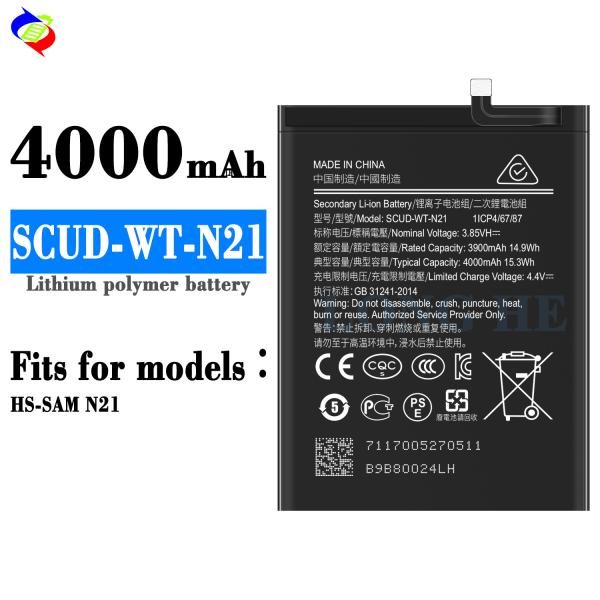 4000mAh SCUD-WT-N21 Battery for Samsung Galaxy N21 Smartphone Stocked and Ready