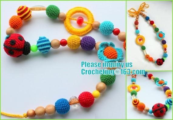 Amigurumi funny toy Nursing necklace Breastfeeding necklace teething toy