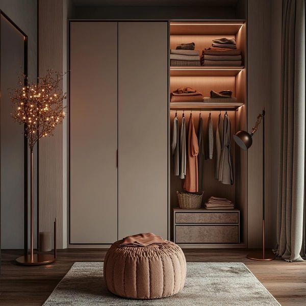 OEM/ODM Custom Stylish Hotel Furniture China Manufacturer Closet Furniture with Solid Wood Frame