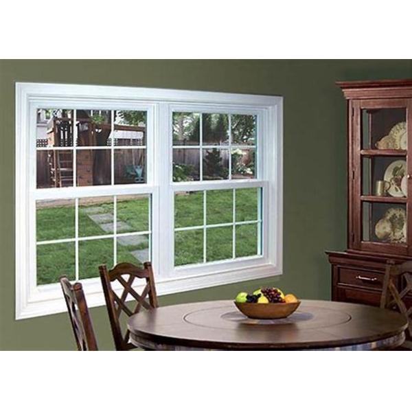 White Powder Coating Aluminium Sash Windows Strong Durability And Safety triple glazed sash Hung windows