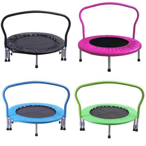 Home Indoor Outdoor Portable Foldable Kids Jumping Bed 4FT Frame Size with Handle