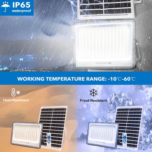 Nouveau design télécommande extérieure imperméable à l'eau Ip65 Led Flood Lamp 100w 200w 300w 400w Solar Flood Light