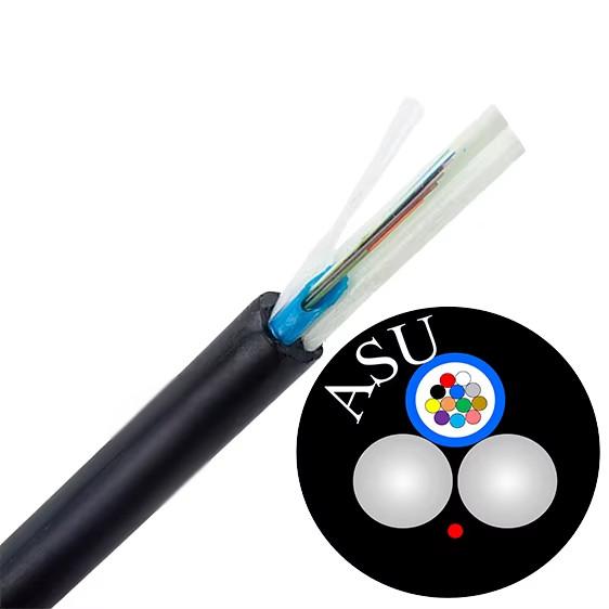 Outdoor Fiber Optic Cable ASU CABLE ASU80 120 6fo 12fo 4 6 8 hilos 12 core fibra optica asu cable mini asu adss 12 hilos