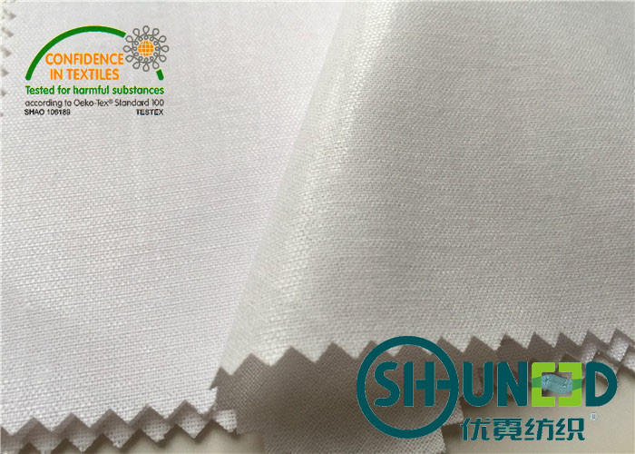 100% Cotton Woven Fusing Cotton Fusible Interlining with Flat Coating and OEKO-TEX Standard 100