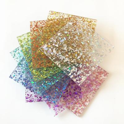 Extruded Cast plexiglass Glitter Acrylic Sheet 2mm 3mm 10mm