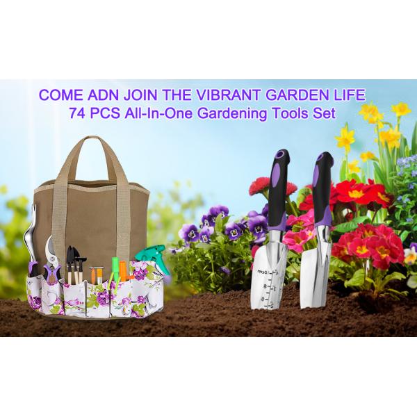 9 Piece Specialty Lady Garden Tool Set Heavy Duty Flower Design Garden Tool Set Gardening Tool With Bag