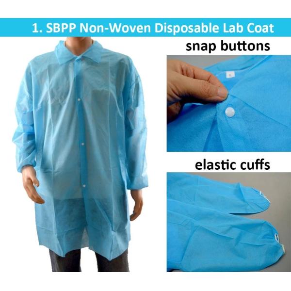 FDA Protective Yellow Disposable Alkali Proof Dental Lab Jackets