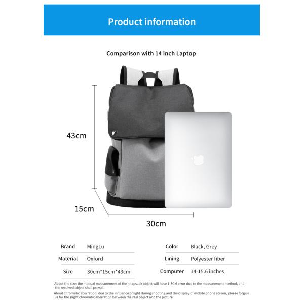 Factory wholesale OEM custom men travel anti theft waterproof fashion black laptop backpack bag school backpack