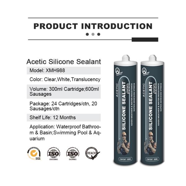 Acetic GP Sealant Acid Cure Aquarium Colorless Gp Acetic Glass Roof Silicone Sealant