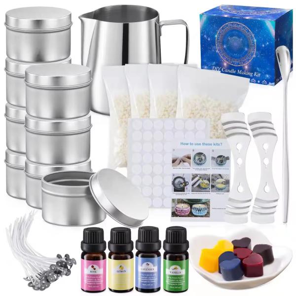 Handmade Natural Party Gift Set Diy Candle Making Kit