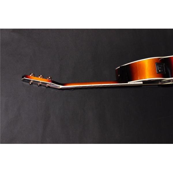 Lefty guitar jumbo wholesale guitar promotion electric acoustic guitar lefty sunburst Acoustic guitar