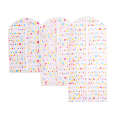 Anti Water / Dust Zippered Garment Bags Plastic PVEA Material Lightweight