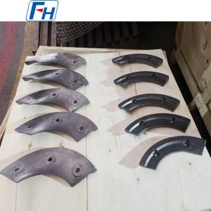 Industrial Concrete Mixer Wear Blades | Premium Replacement Parts for Precast &