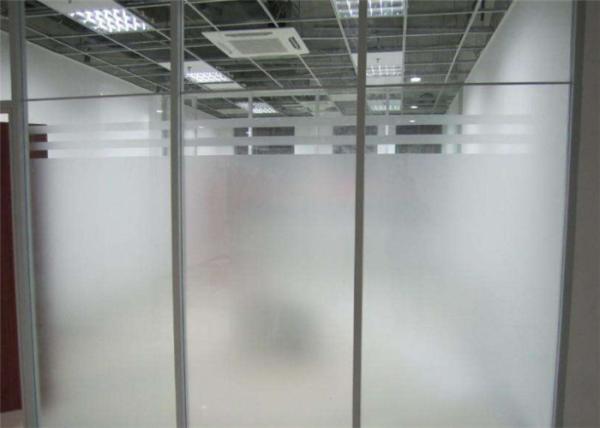 Interior Decorative Frosted Glass , Acid Etched Frosted Glass For Room Dividers