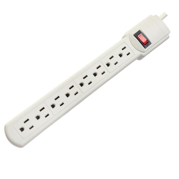 Residential / General-Purpose American Standard ETL Power Strip Portable 8 Outlet for Home Appliances at and Network N/A