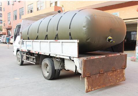 Tanque de combustível da bexiga do veículo, recipiente de combustível dobrável de 20 000 l Resistência à tração Contenção de líquido Bexiga de combustível
