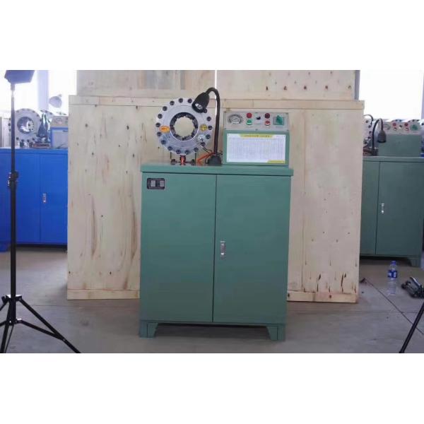 2 Inch 600 Ton Pressure Force Rubber Hose Crimping Machine Higher Model Green Color 220v/380v Voltage With 6-51mm Range And 10 Interchangeable Dies