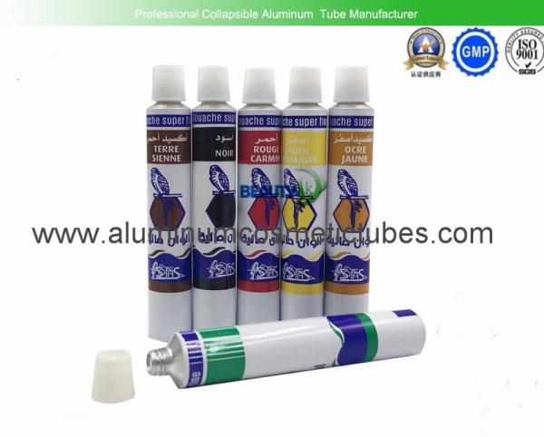 Eco Friendly Aluminum Paint Tubes Watercolor Pen Pigment Packaging Corrosion Resistant