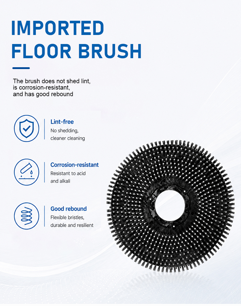 High Quality Portable Floor Scrubber Machine Easy Push for Home Use