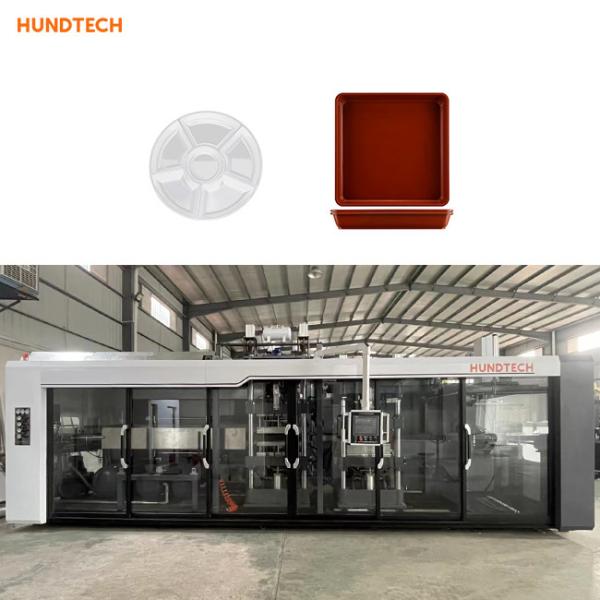 Da máquina controlada de Thermoforming do animal de estimação do servo motor servo hidráulico do PLC 3KW
