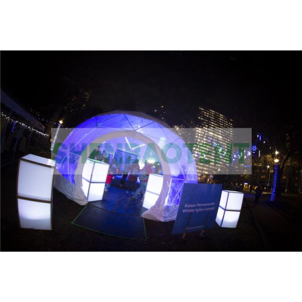 20 M Luxury Dome Tent , Led Lights Transparent Dome Tent For Music Concert Event