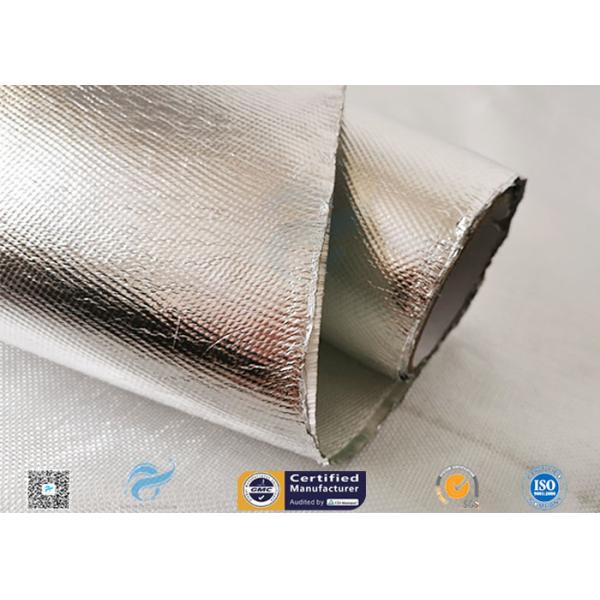 25oz Sliver Aluminium Foil Laminated Fiberglass Fabric Non Combustible