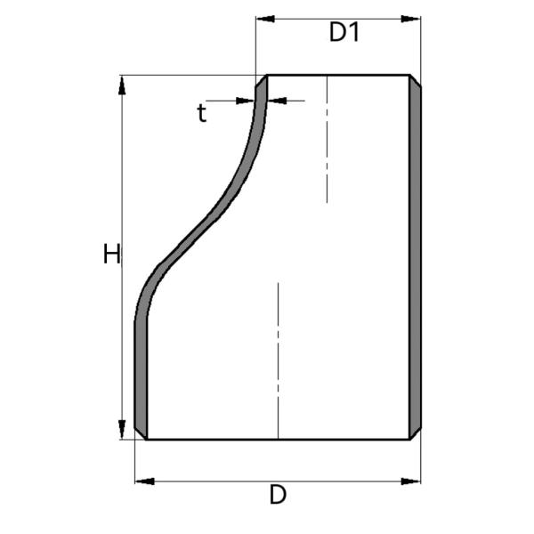 ASME B16.9 ASTM A420 WPL6 Butt Weld / Seamless Carbon Steel Eccentric Reducers for Pipe Transition Solutions