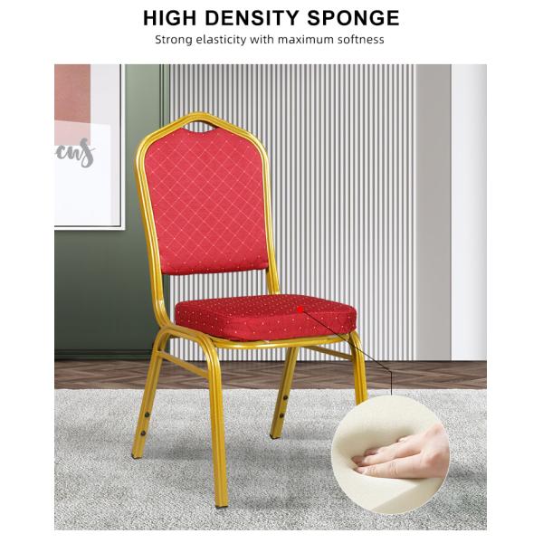 Gold Metal Stackable Banquet Chair for Hotel Wedding