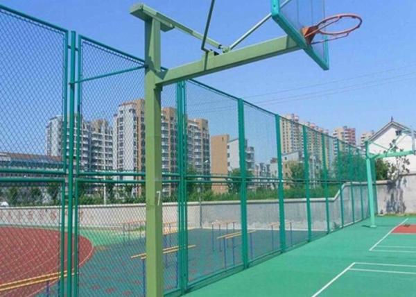 Galvanized Chain Link Diamond Wire Mesh Fence Panels For Playground